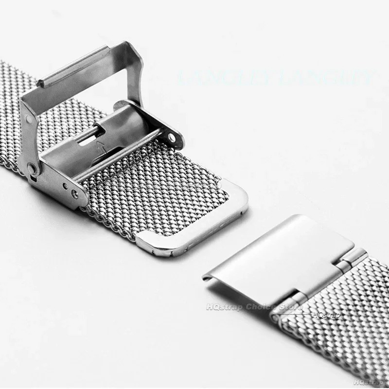 Stainless Steel Mesh Watch Strap Milanese Metal Band 12 14 16 18 20 22 24mm