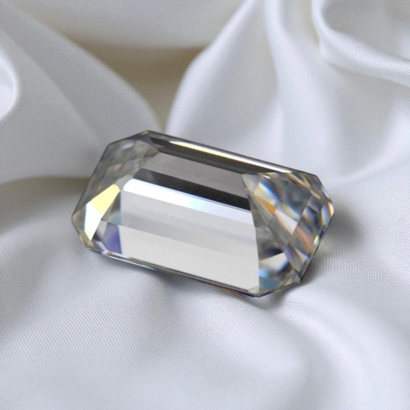 Emerald Cut D Color Loose Moissanite 0.5-10ct VVS1GRA Certificate Excellent Cut