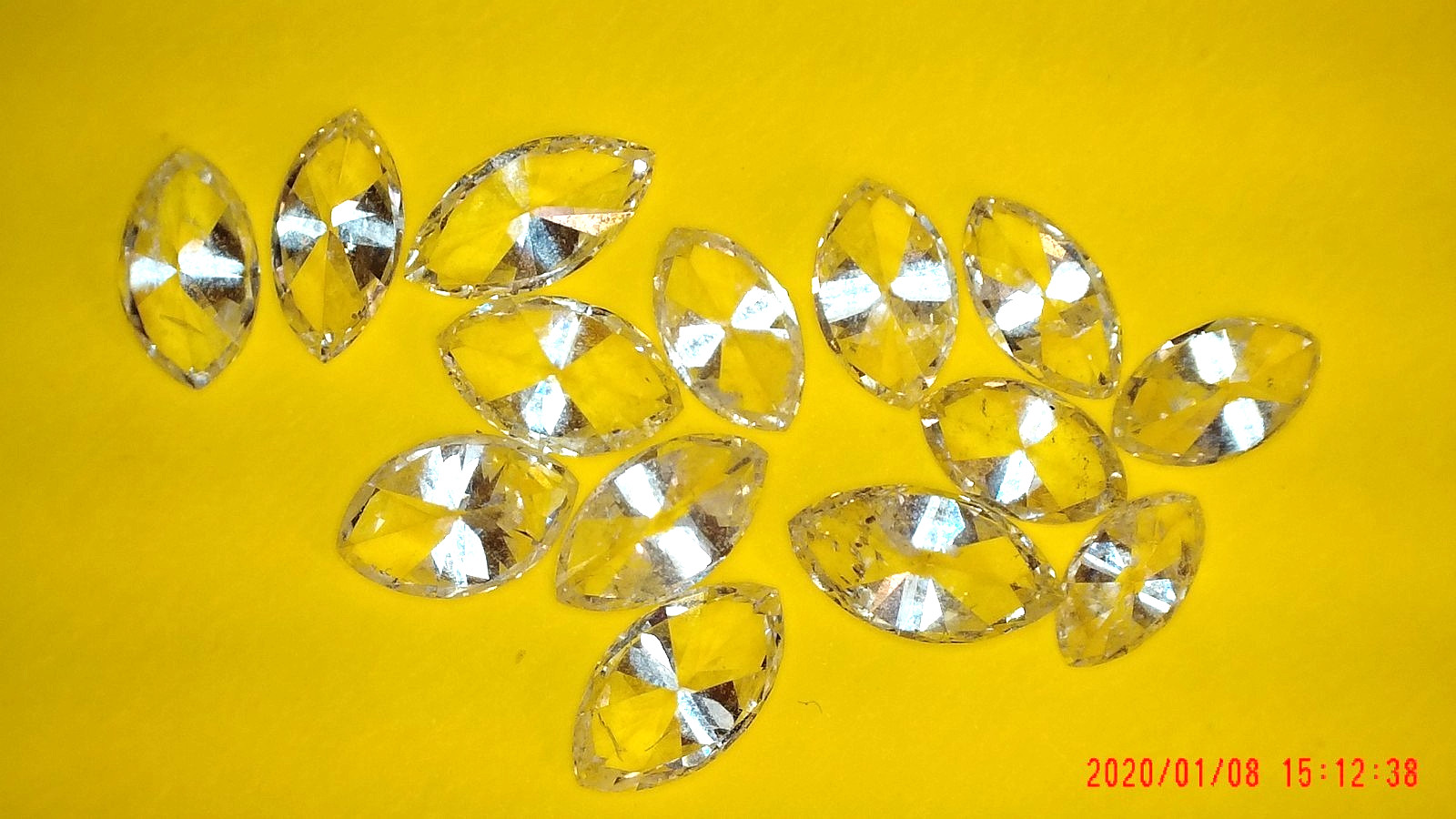 2.05ctw Loose Lot 14 Marquise Cut Bright White Natural Diamond 0.21ct to 0.10ct
