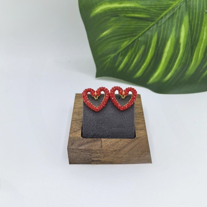 Swarovski double Swan love stud earrings