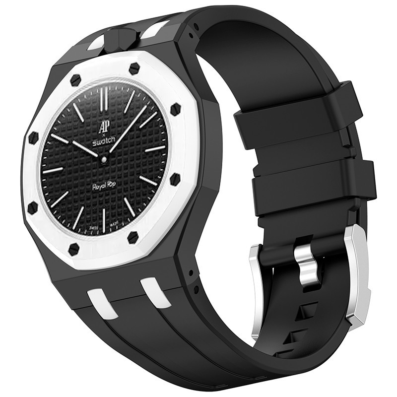 Strap For Swatch x AP Royal POP Silicone Watch Case, Changer To Wristwatch