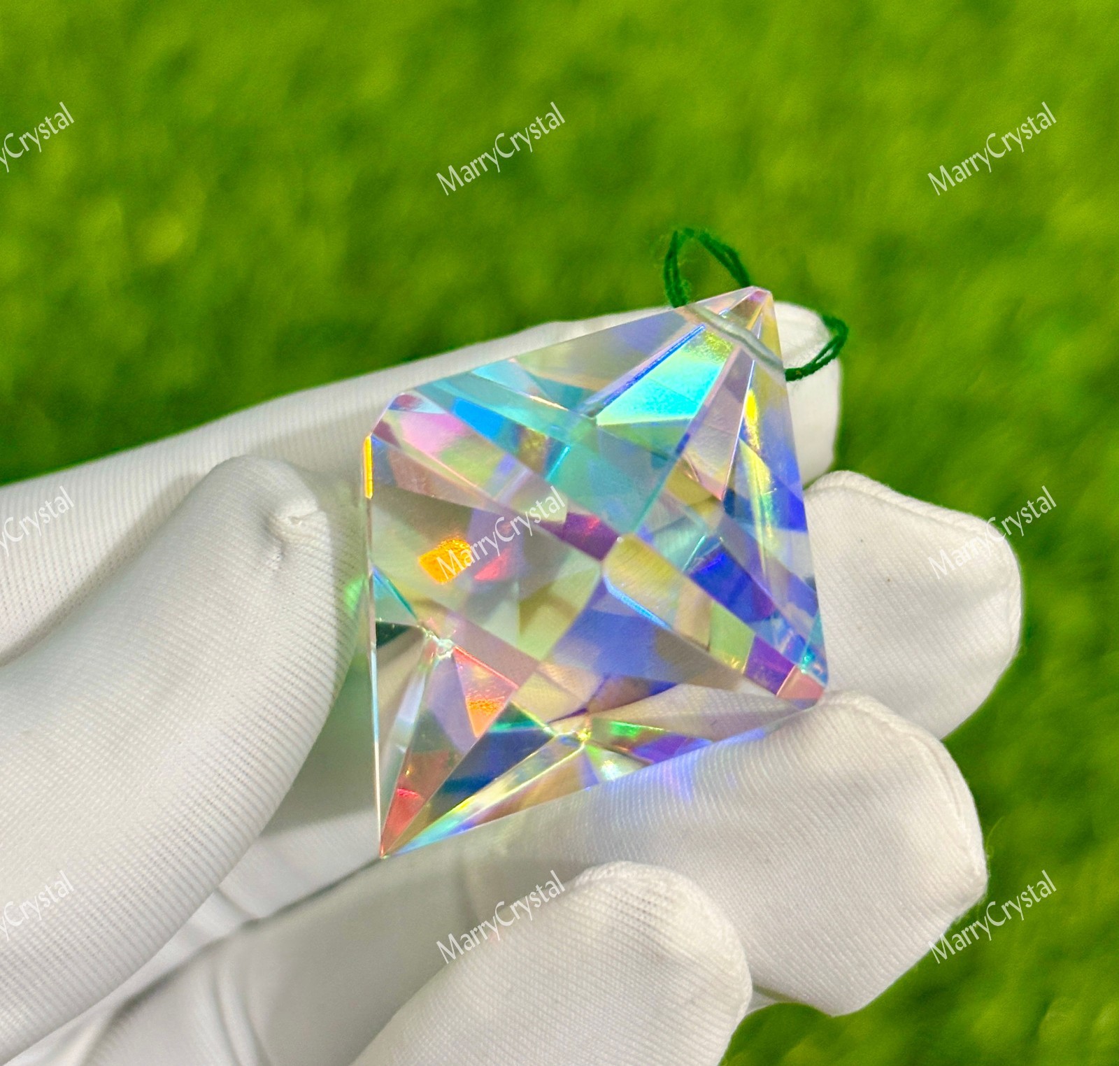 100 Ct Mystic Opal Glass , Fancy Multi-Color 1 mm drill included Loose Gemstone