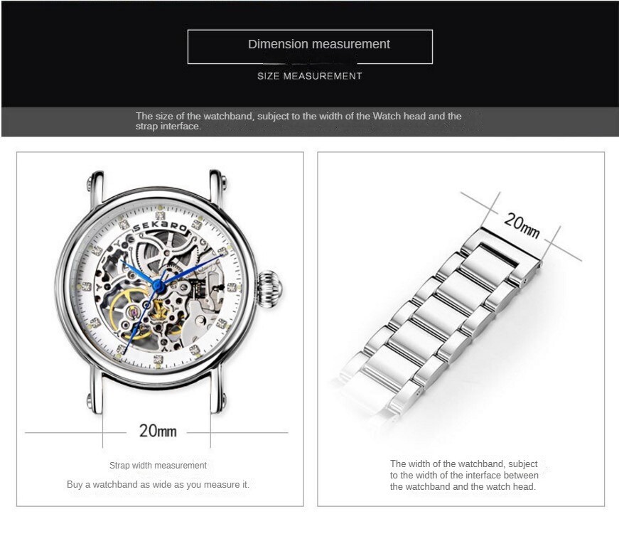 Stainless Steel Solid Metal Watch Band Strap Butterfly Buckle Bracelet 16-26mm
