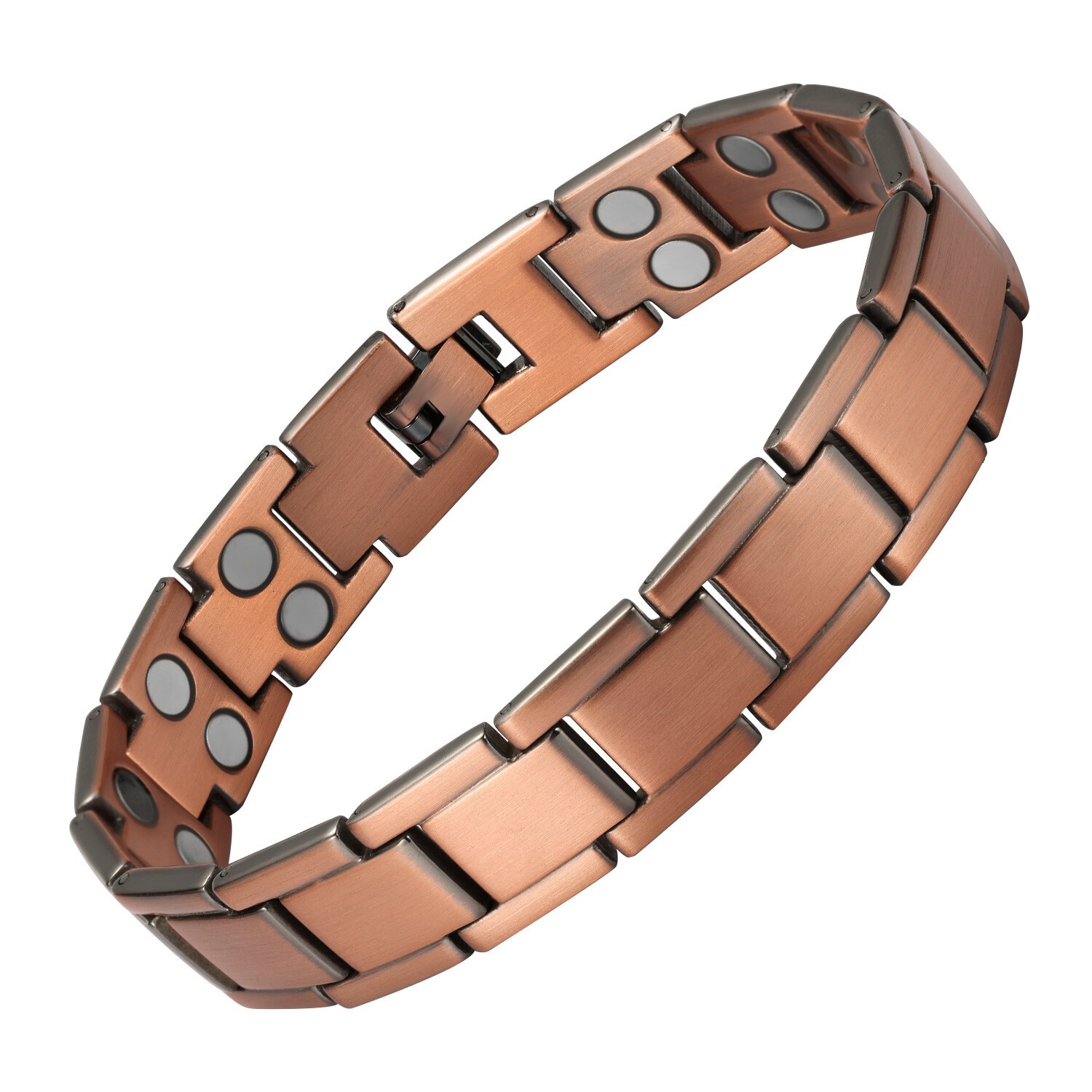 2 Pack Pure Copper Magnetic Bracelet Arthritis Pain Therapy Energy Cuff Bangle