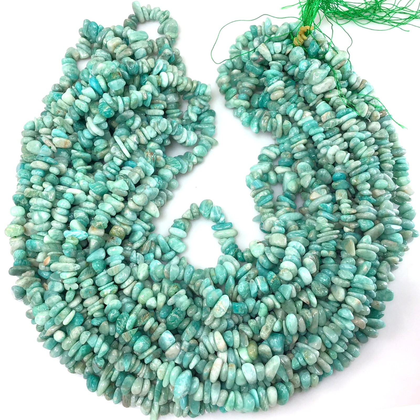 Natural Russian Amazonite Chips 5-12mm Loose Beads 32″ Jewelry Making