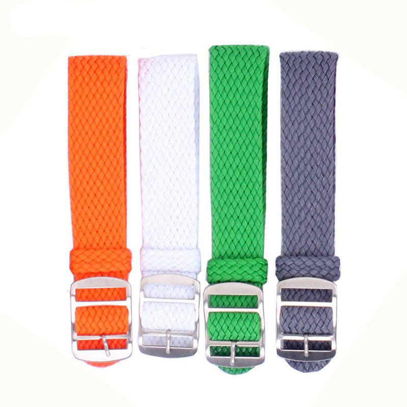 1 Piece Perlon Watch Strap Band Woven Nylon 14mm 16mm 18mm 20mm 22mm 13 Colors