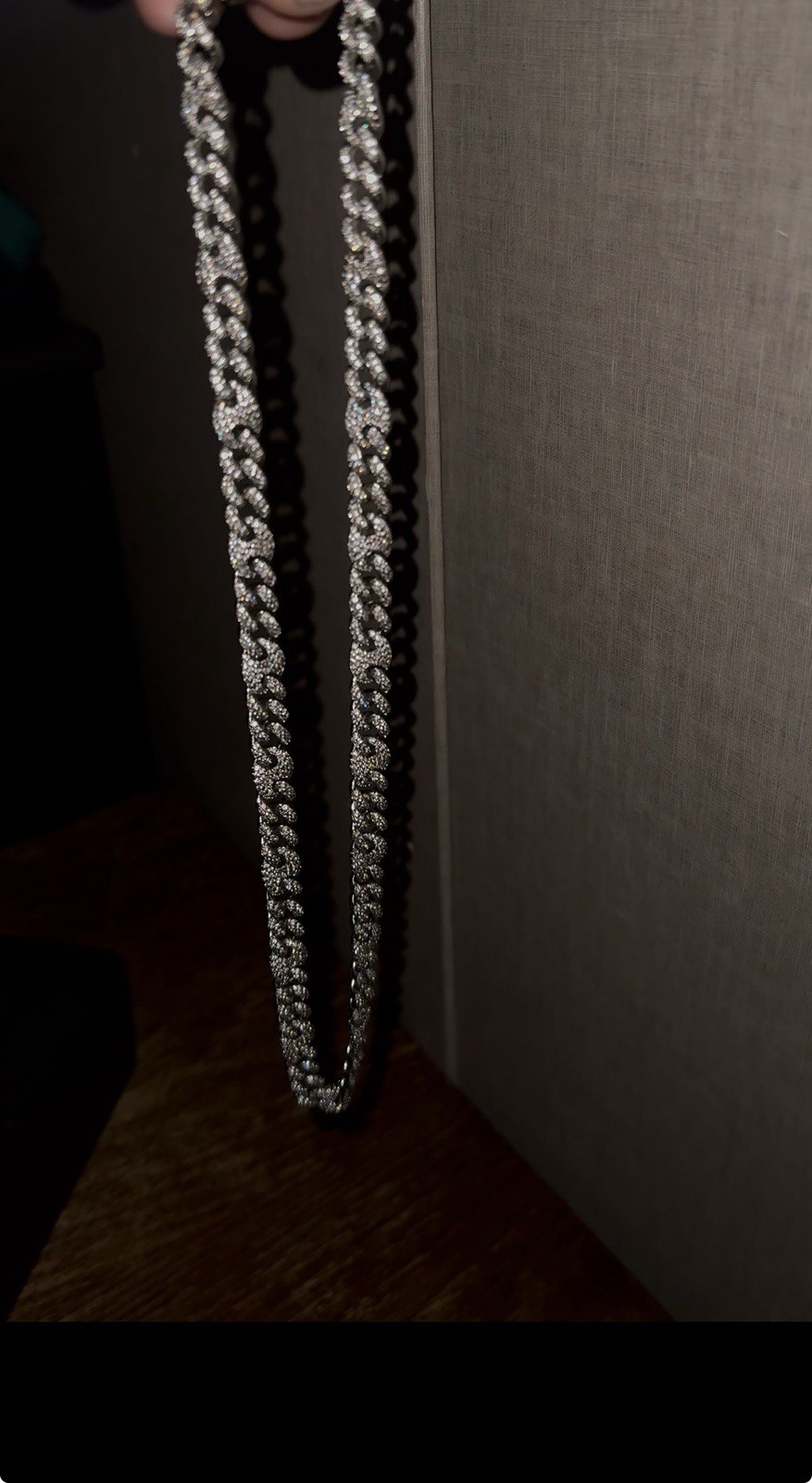 ICECARTEL Anchor/Mariner Chain Necklace Silver Tone Clear CZ Pavé Hip Hop