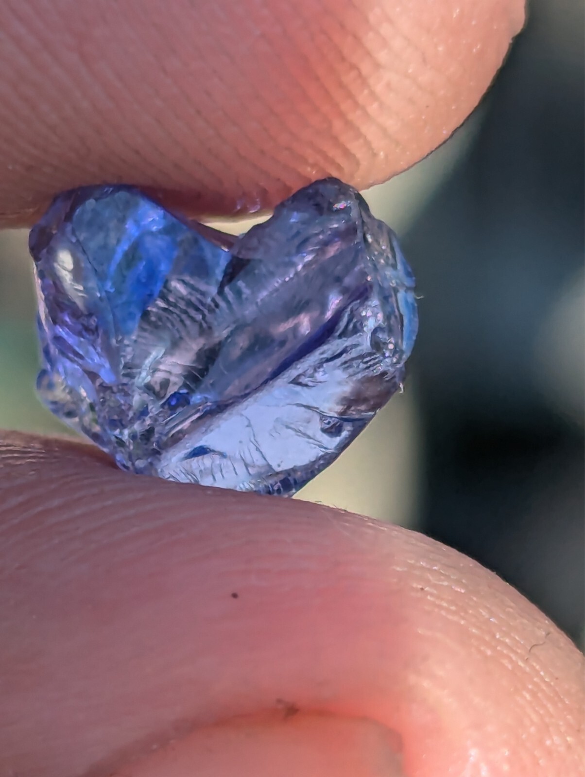 USA seller 3.96 Flawless Tanzanite IF Flawless clean facet rough gemstone