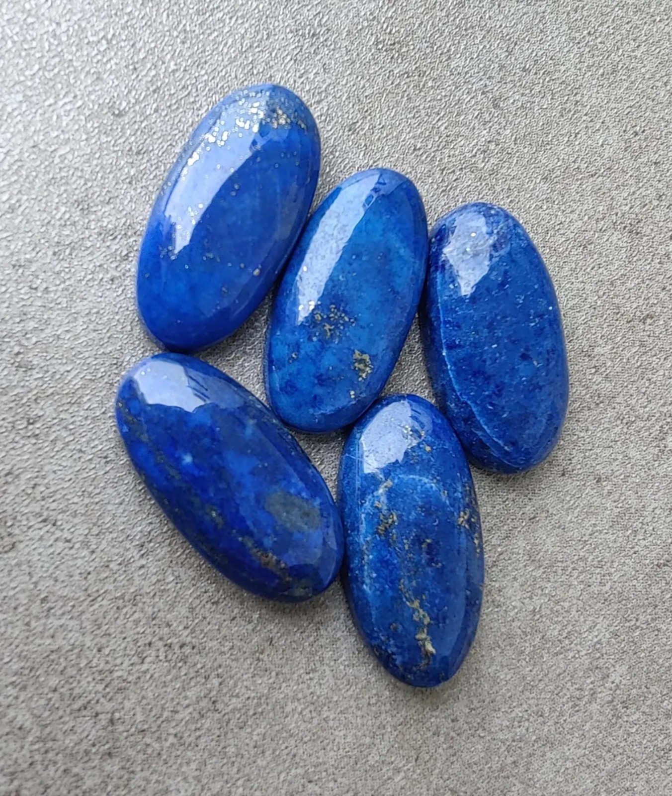 Natural Lapis Lazuli Long Oval Cabochon AAA Grade Gemstone For Jewelry