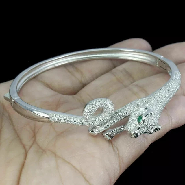 6.8Ct Marquise Cut Lab Created Diamond 14K White Gold Finish 925 Silver Bracelet