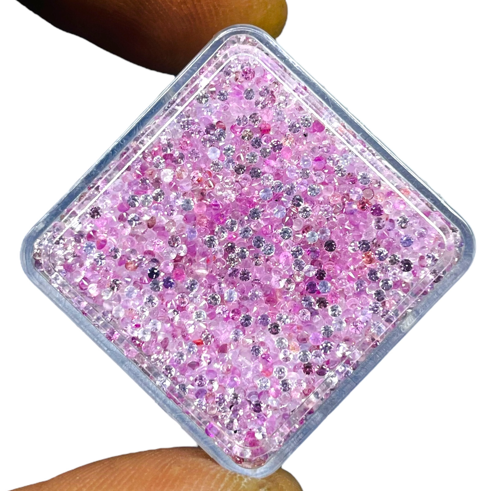 500 Pcs Natural Pink Sapphire 1mm Round Cut Loose Gemstones Wholesale Lot