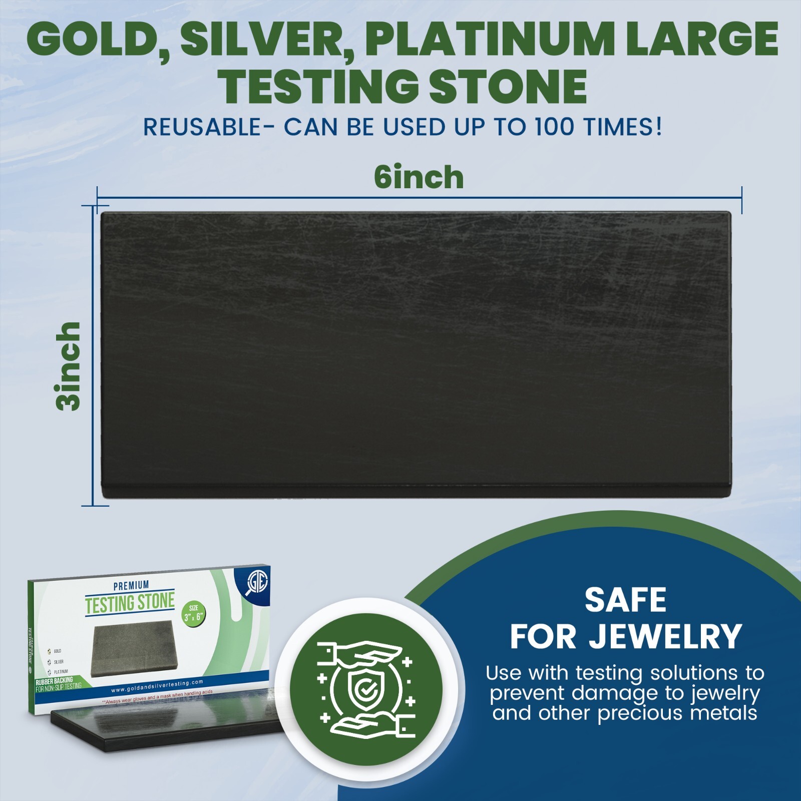 JSP Gold Silver Jewelry Testing Acid 10K 14K 18K 22K 24K PLATINUM TEST STONE KIT