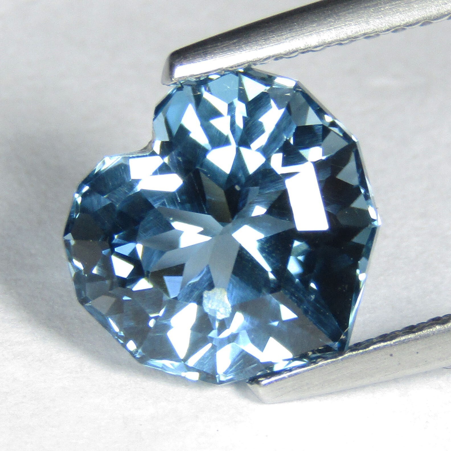 4.73Cts Stunning Natural London Blue Topaz Heart Custom Cut Loose Gemstone