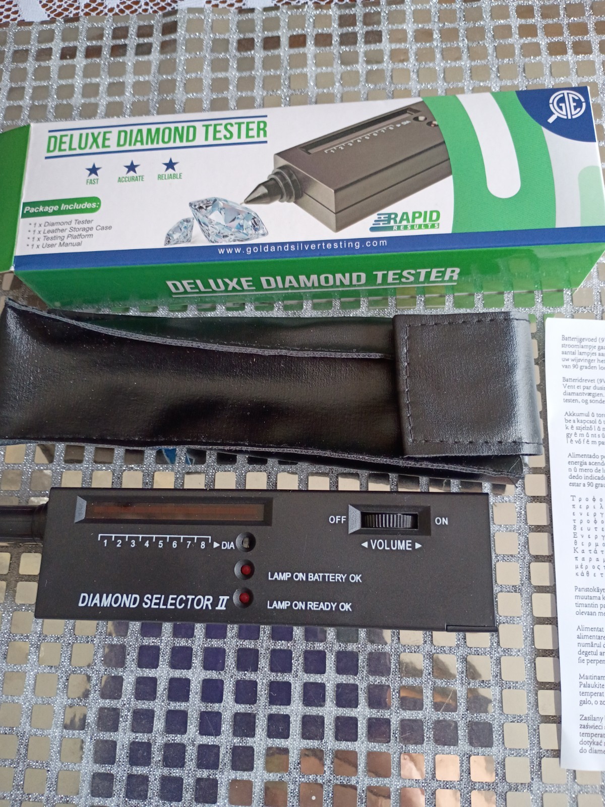 gte deluxe diamond tester rapid results