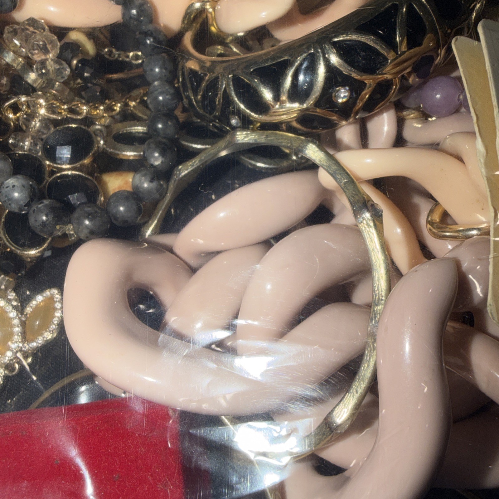 3 Pounds Unsearched Lot Jewelry Old Vintage & Modern Wear & Junk Mixed In.