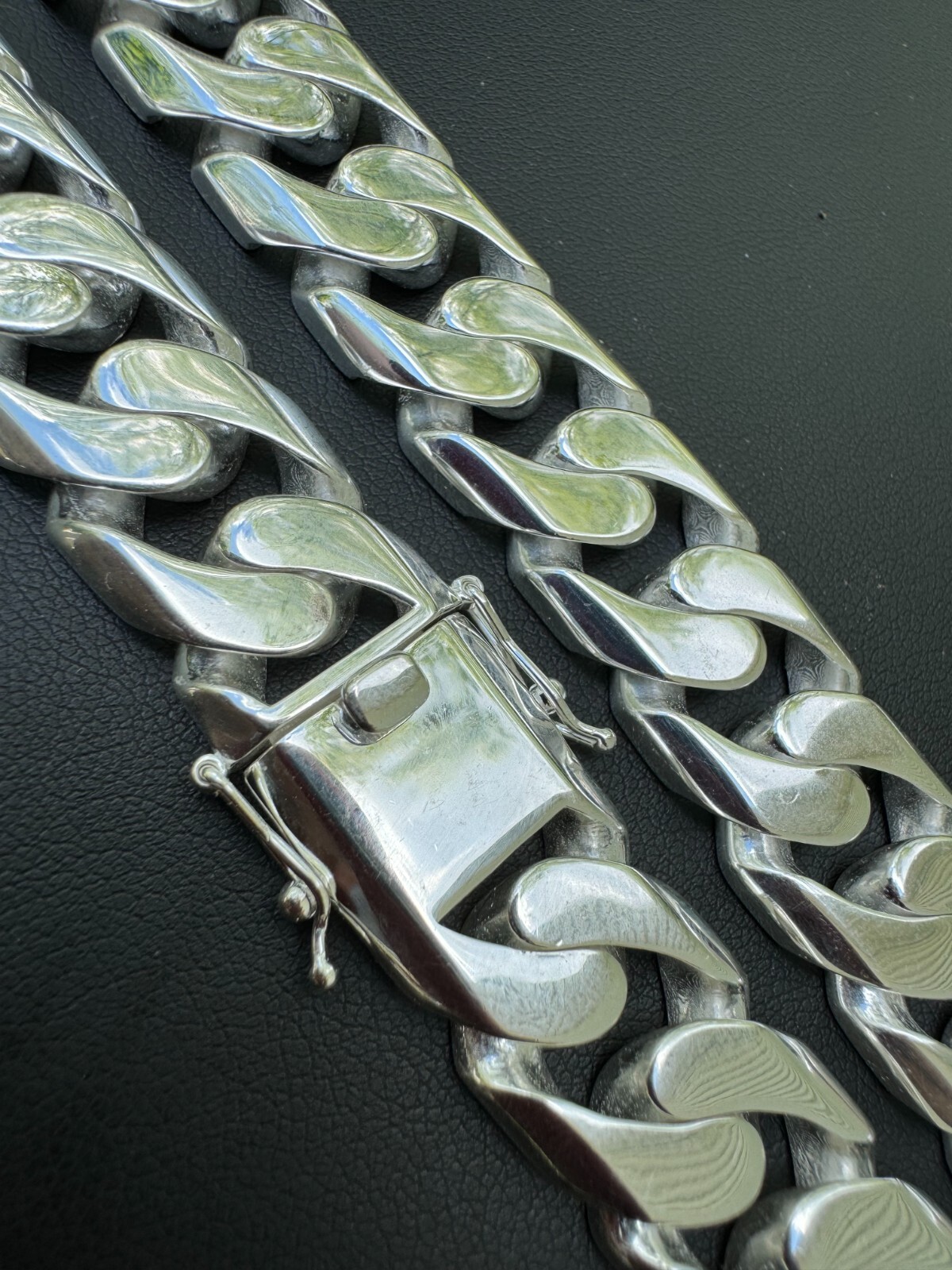 Handmade Miami Cuban Link Chain Necklace / Bracelet Real Solid 925 Silver 6-20mm