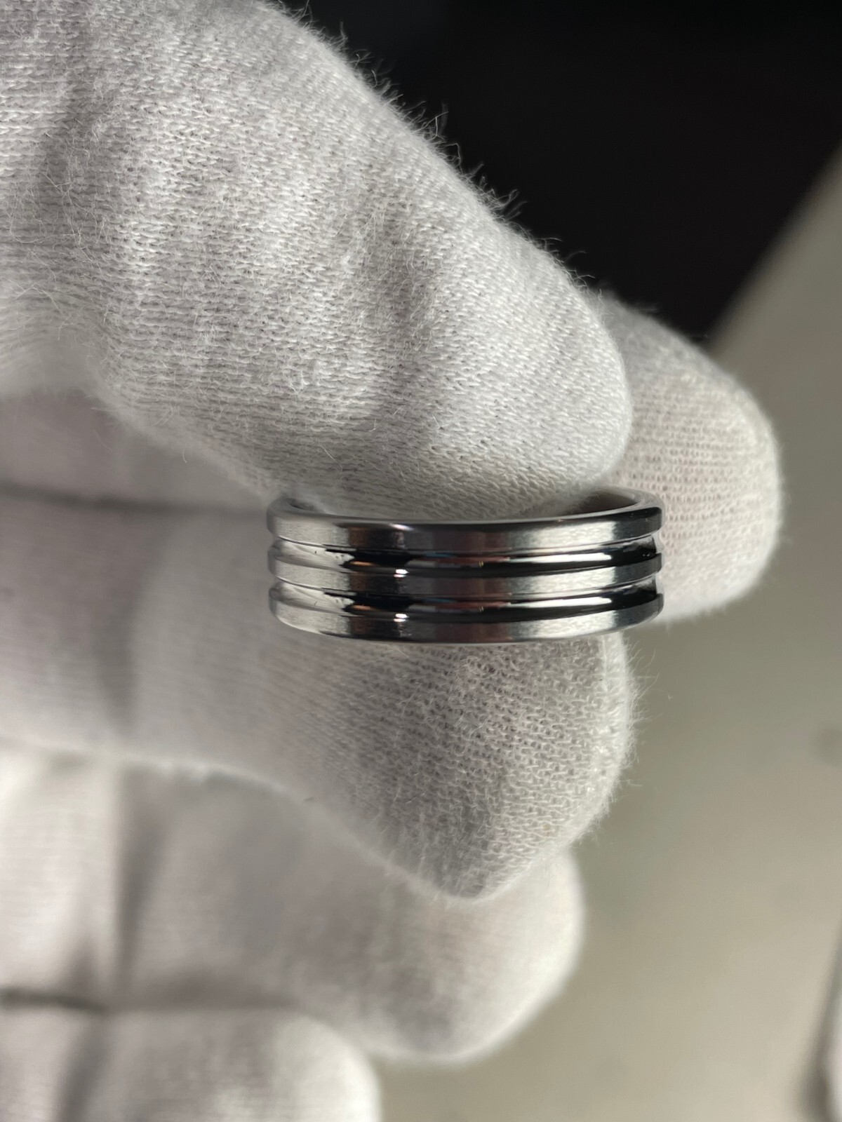 Men’s Alternative Wedding Band, Everyday Wear, Solid Titanium Ring