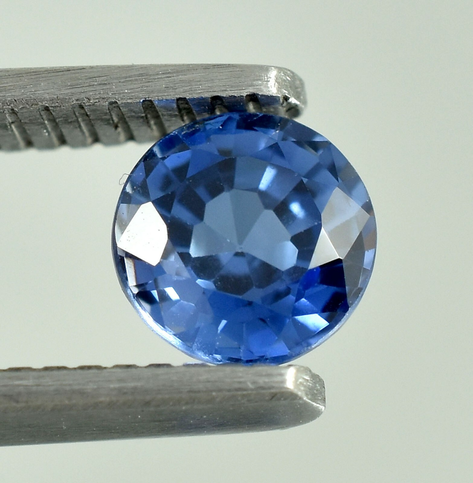 1.30Ct AAA Natural Flawless Ceylon Blue Sapphire Loose Round Gemstone Cut 6×6 MM