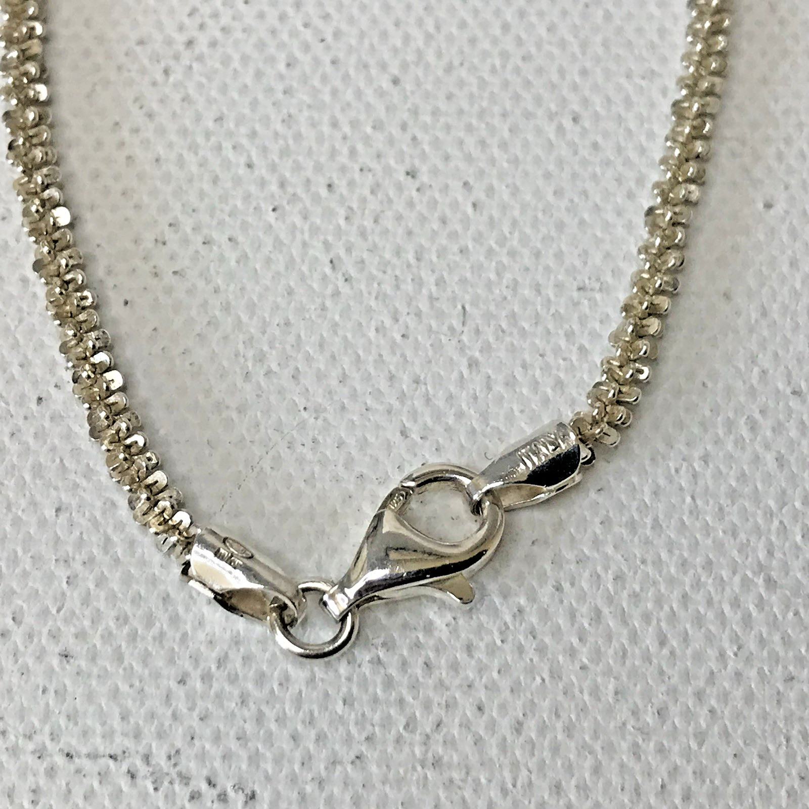 MILOR Italy sterling silver Margarita link 16″ necklace 2.7mm 7.59grams (Z15)