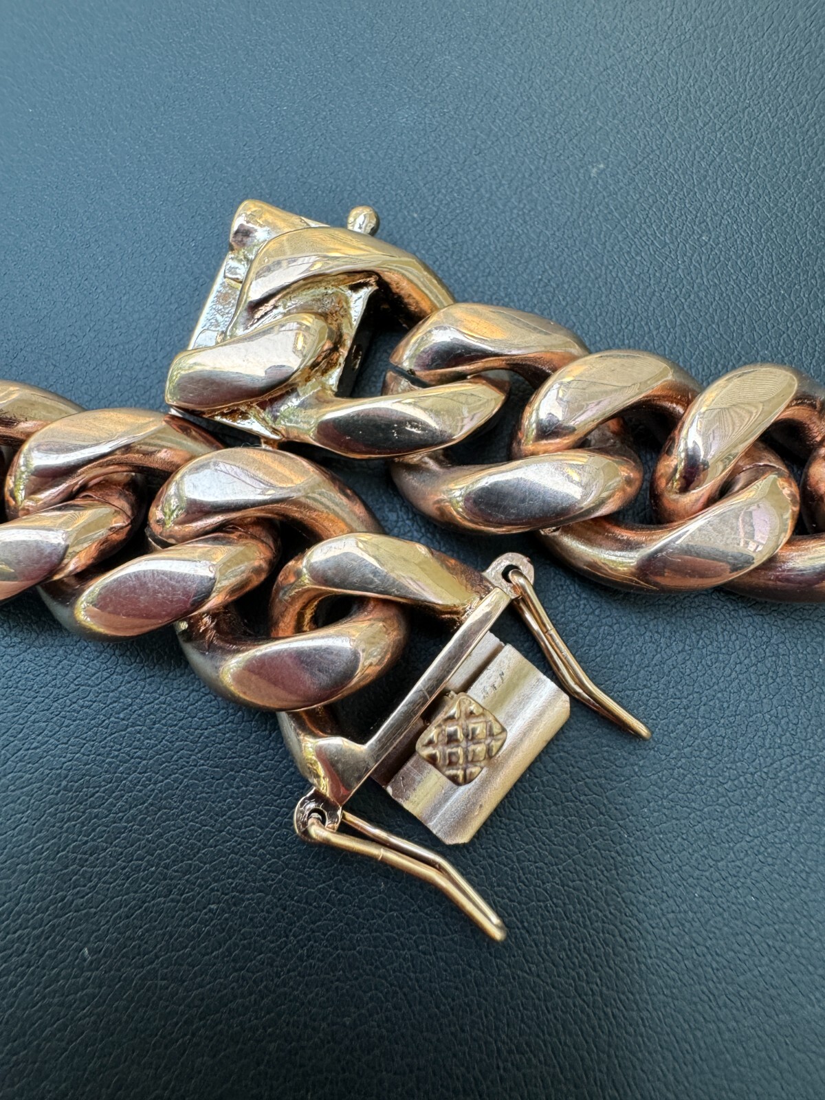 Miami Cuban Link Bracelet Rose Gold Plated Stainless Steel 4-18mm