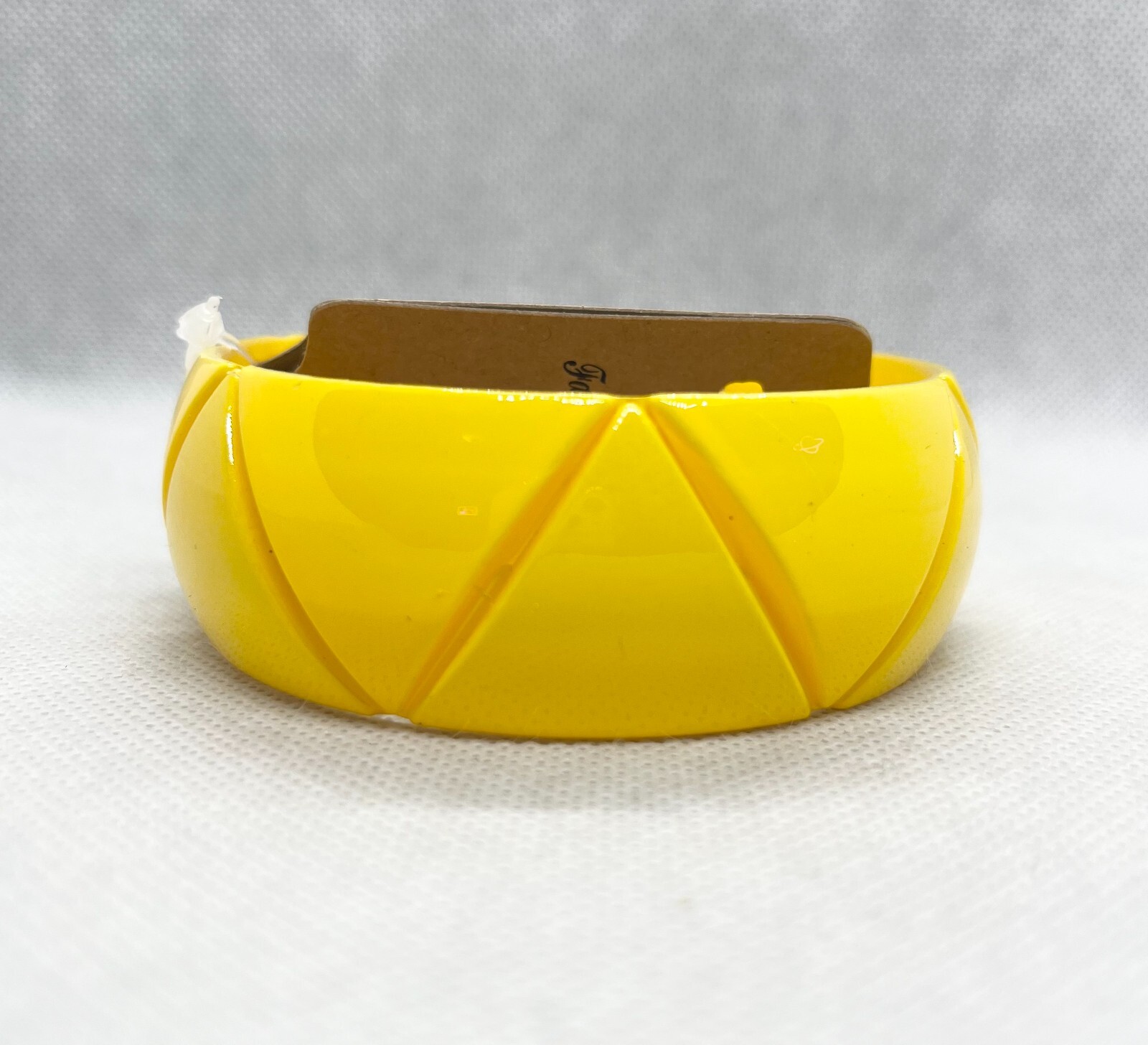 Bright Spring Solid Color Acrylic Triangle Bangle Cuff Bracelet