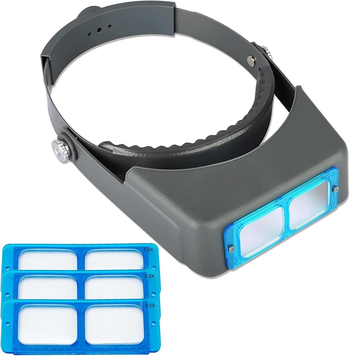 Jewelers Headband Magnifier Magnifying Glasses 4 Lens for Watch Jewelry Repair