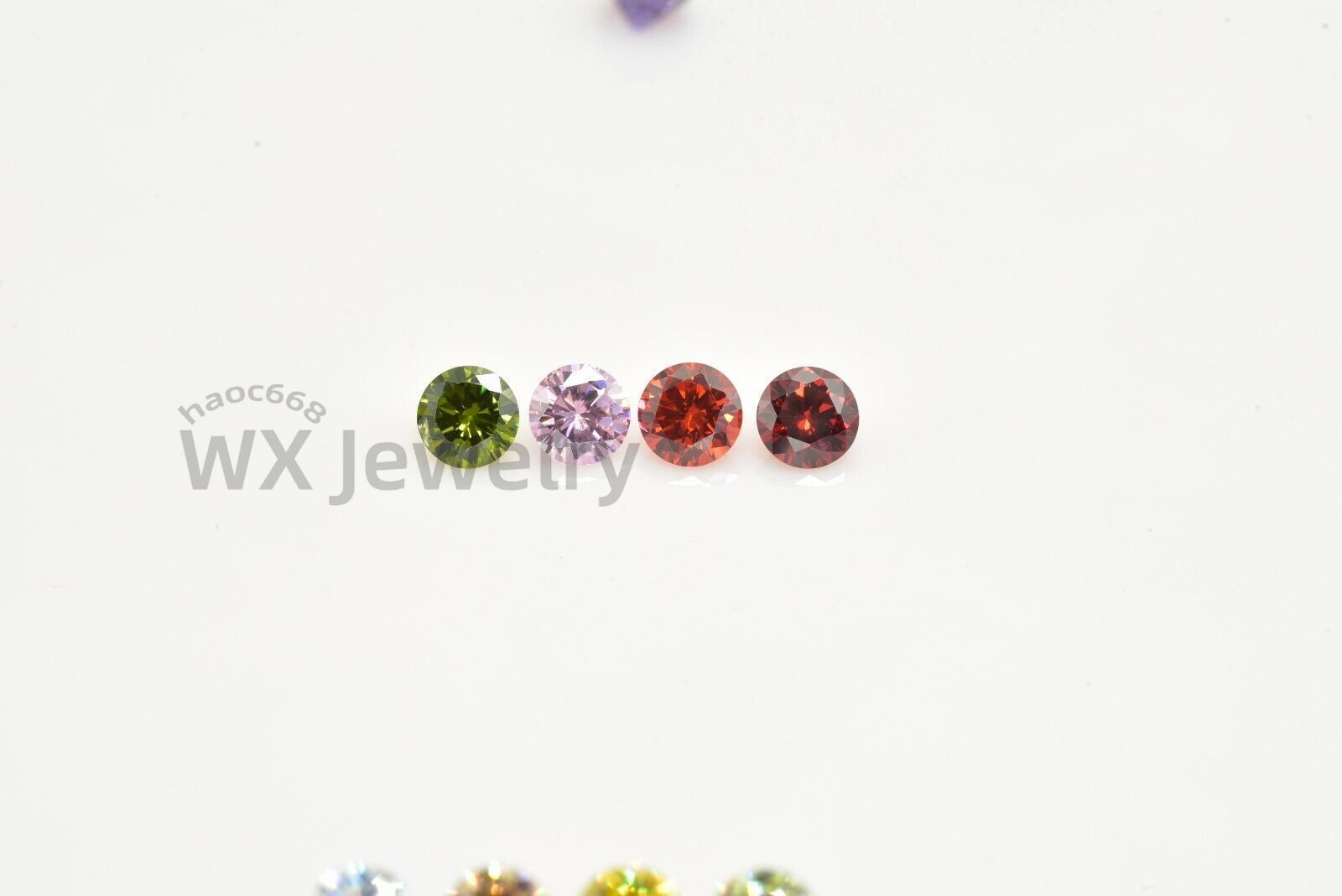 1000pcs 0.8~3.5mm Round Loose CZ Stone High Quality Cubic Zirconia Various Color