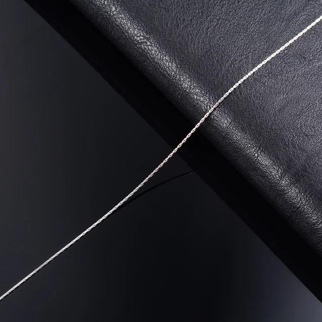Thin Silver Necklace Link Cable Chain for Women | 316l Stainless Steel Jewelry