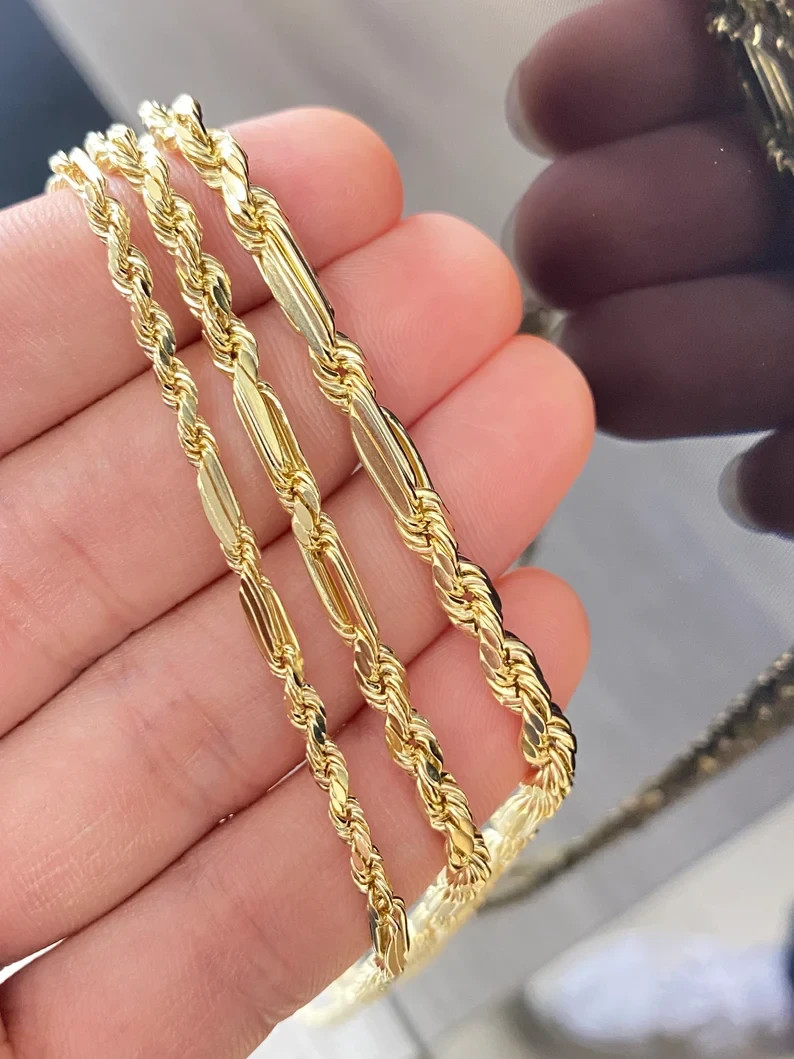 10K Yellow Gold Hollow Milano Bracelet Diamond Cut Real Gold Unisex 2.5mm-5mm