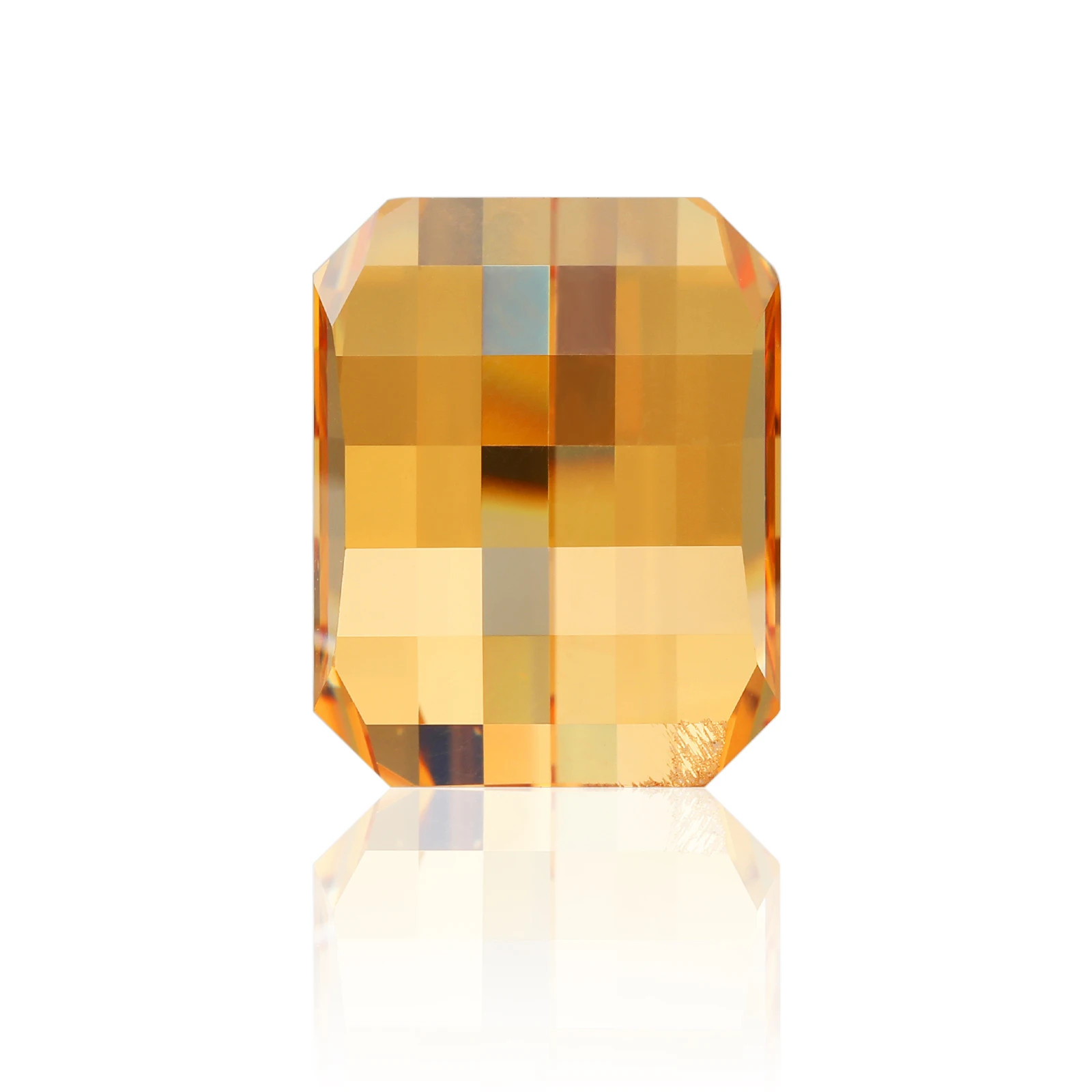 Rare 5A Cubic Zirconia Stone 0.5-4ct Emerald Square Pixel Cut for Jewelry Making