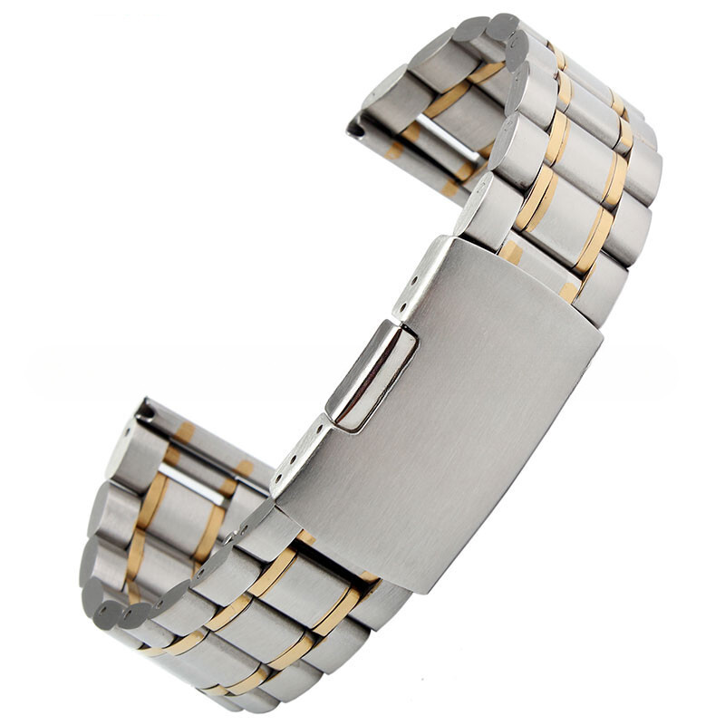 High Quality Solid Stainless Steel Watch Strap Band metal 14/16/18/20/22/24/26mm