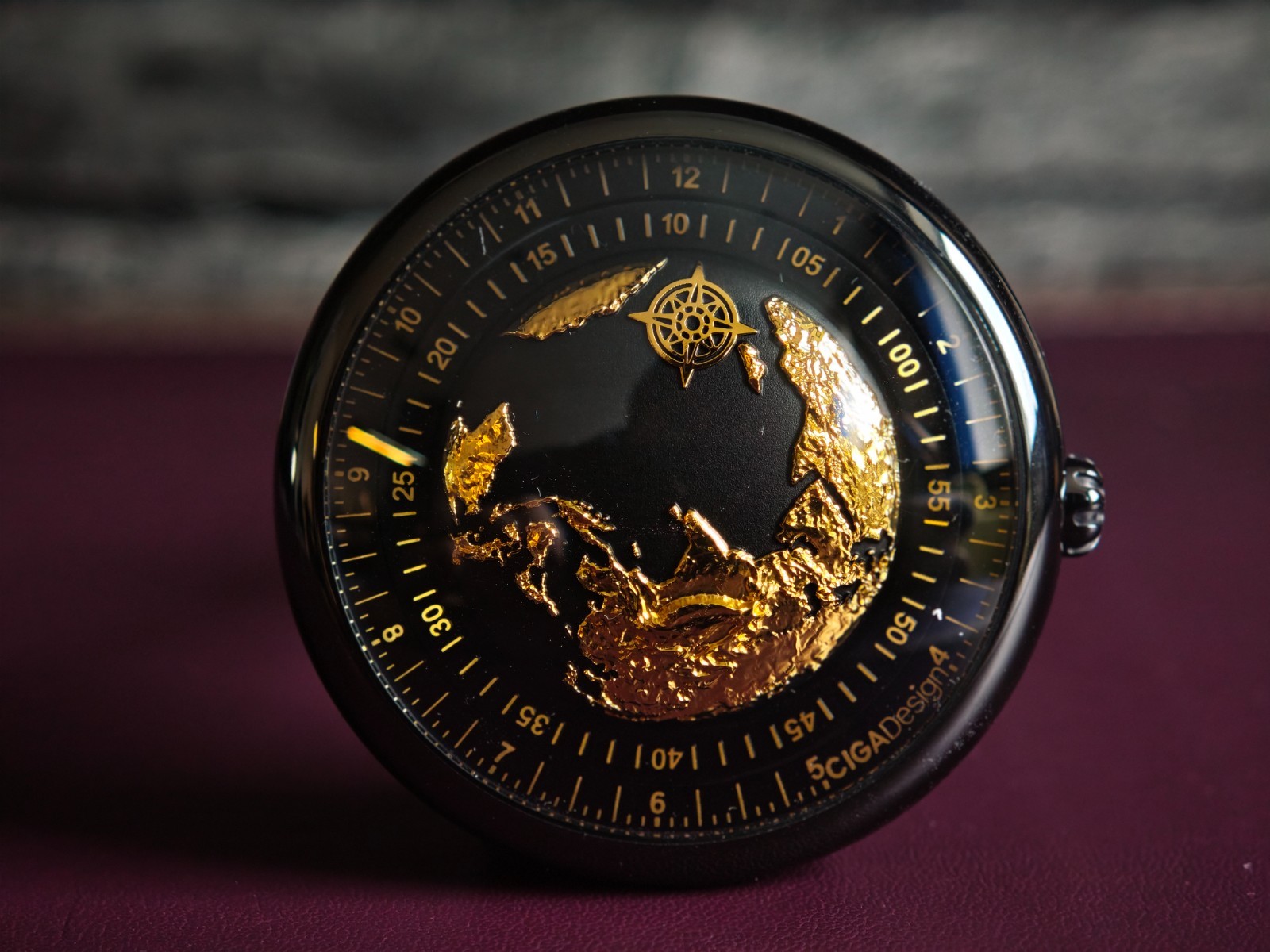 CIGA design Blue Planet Gilded Age Gold Plated Dial GPHG Award, EU Warehouse