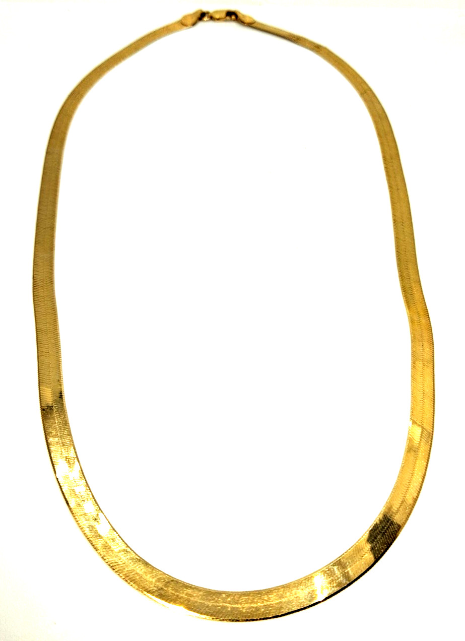 14k gold herringbone 20 inch 5 mm necklace