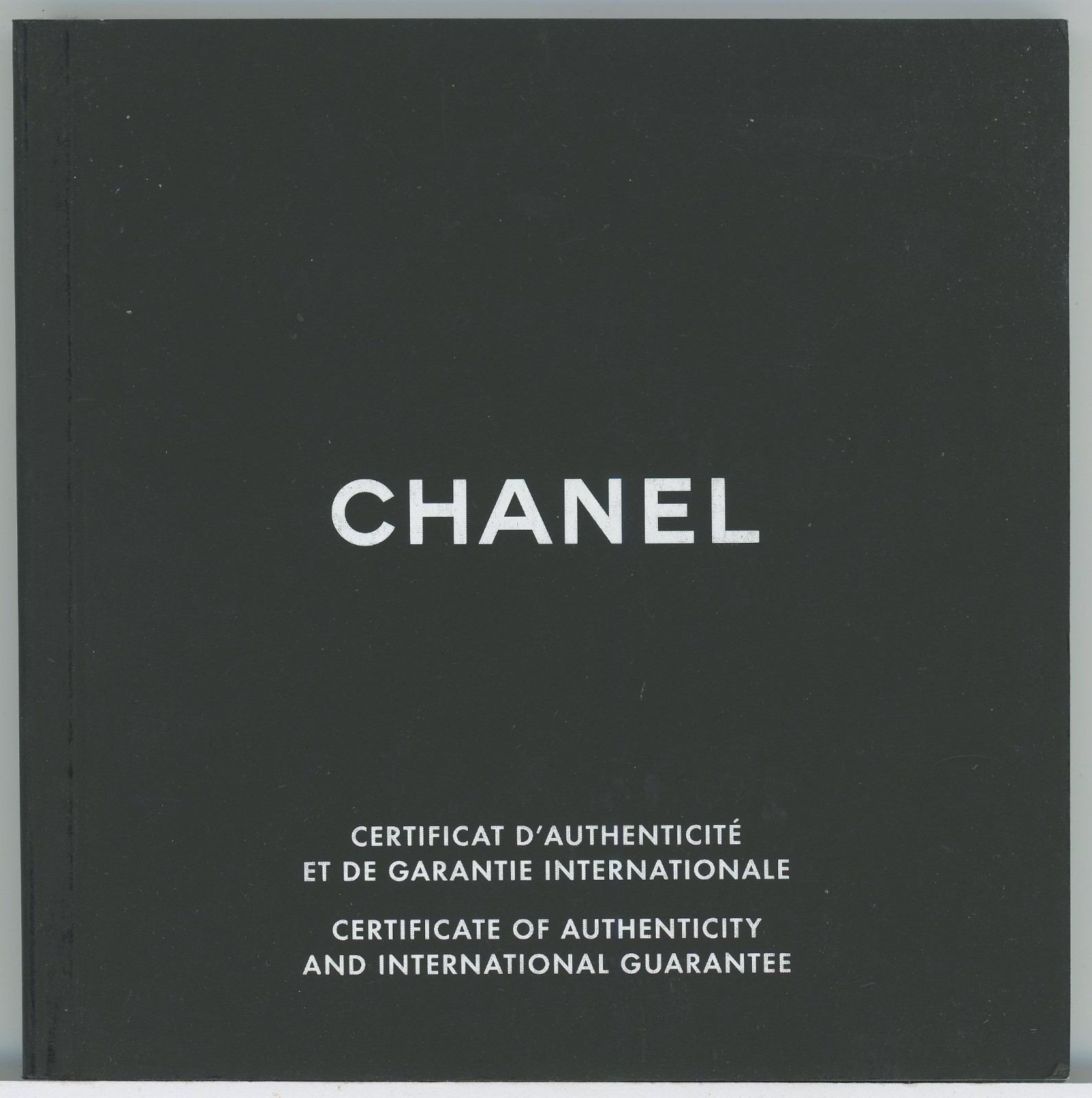 Chanel J12 Certificate Of Authenticity Guarantee Booklet Open Papers