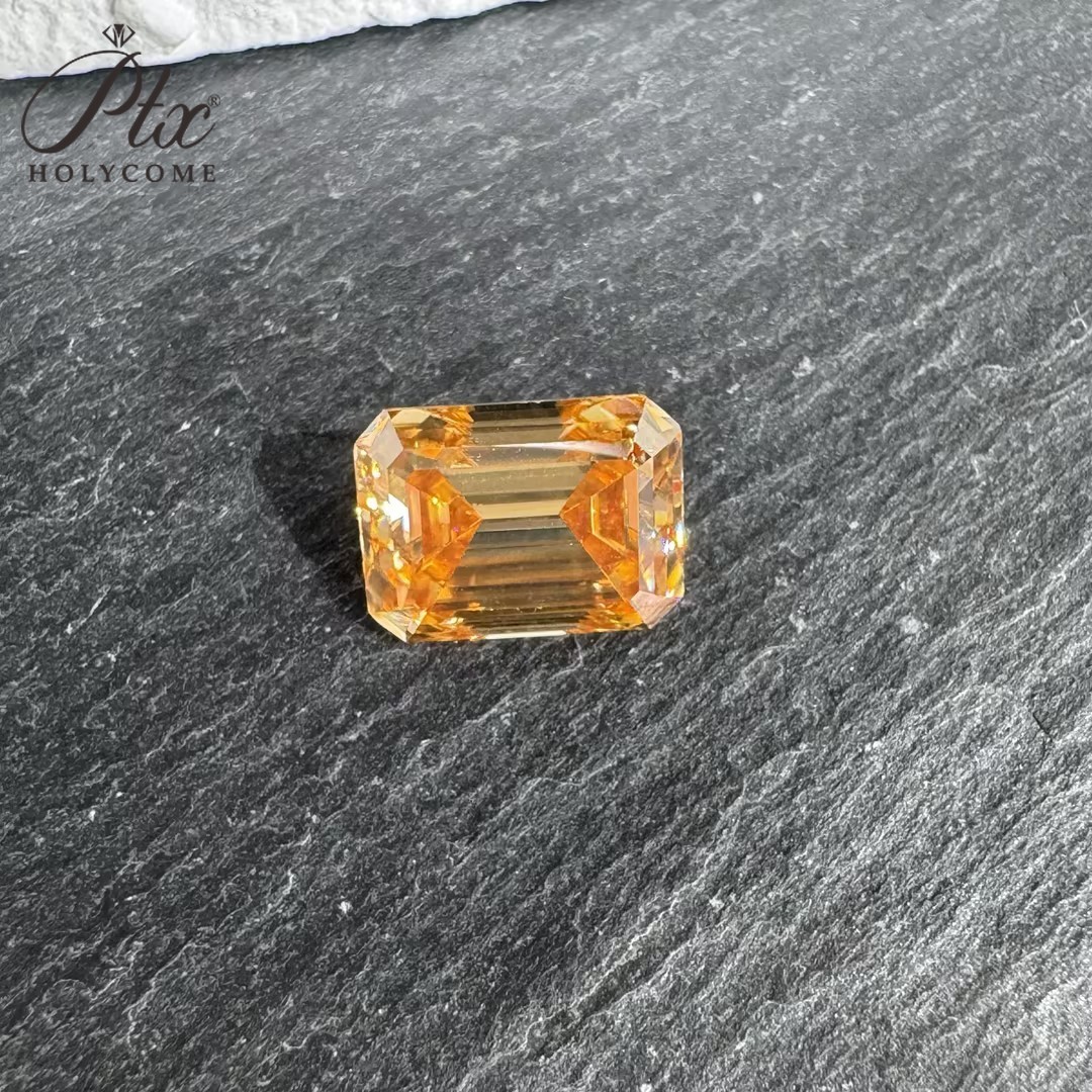 Brilliant Emerald Cut 0.2-10ct D Moissanite Loose Multiple Color VVS1 Gemstones