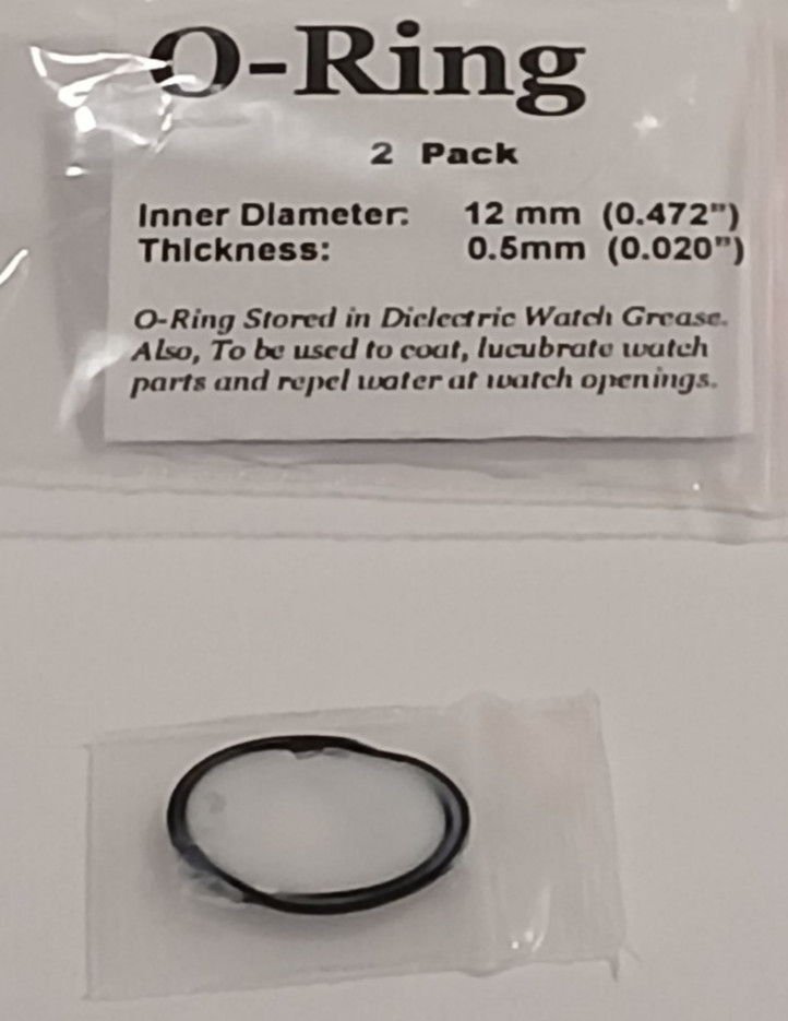 Watch Back Case O Ring Gasket Seal 12mm-30mm, Thick 0.5mm, 2pc