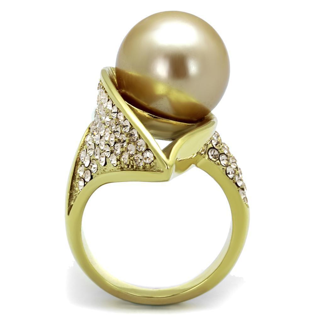 Gold Womens Ring Anillo Para Mujer y Ninos Unisex Kids 316L Stainless Steel Ring