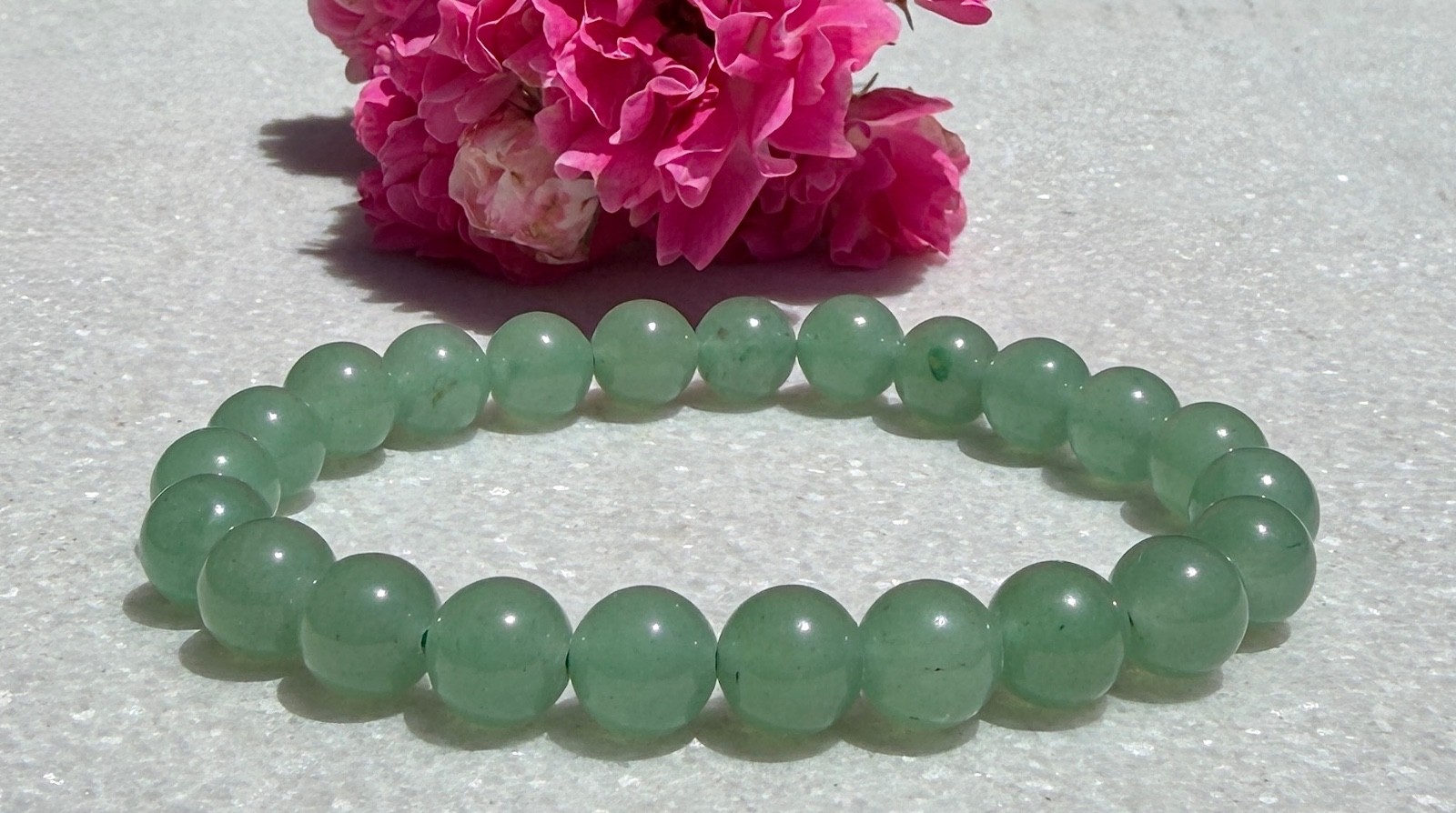 Wholesale Lot 6 Pcs Green Aventurine 8mm 7.5” Crystal Healing Stretch Bracelet