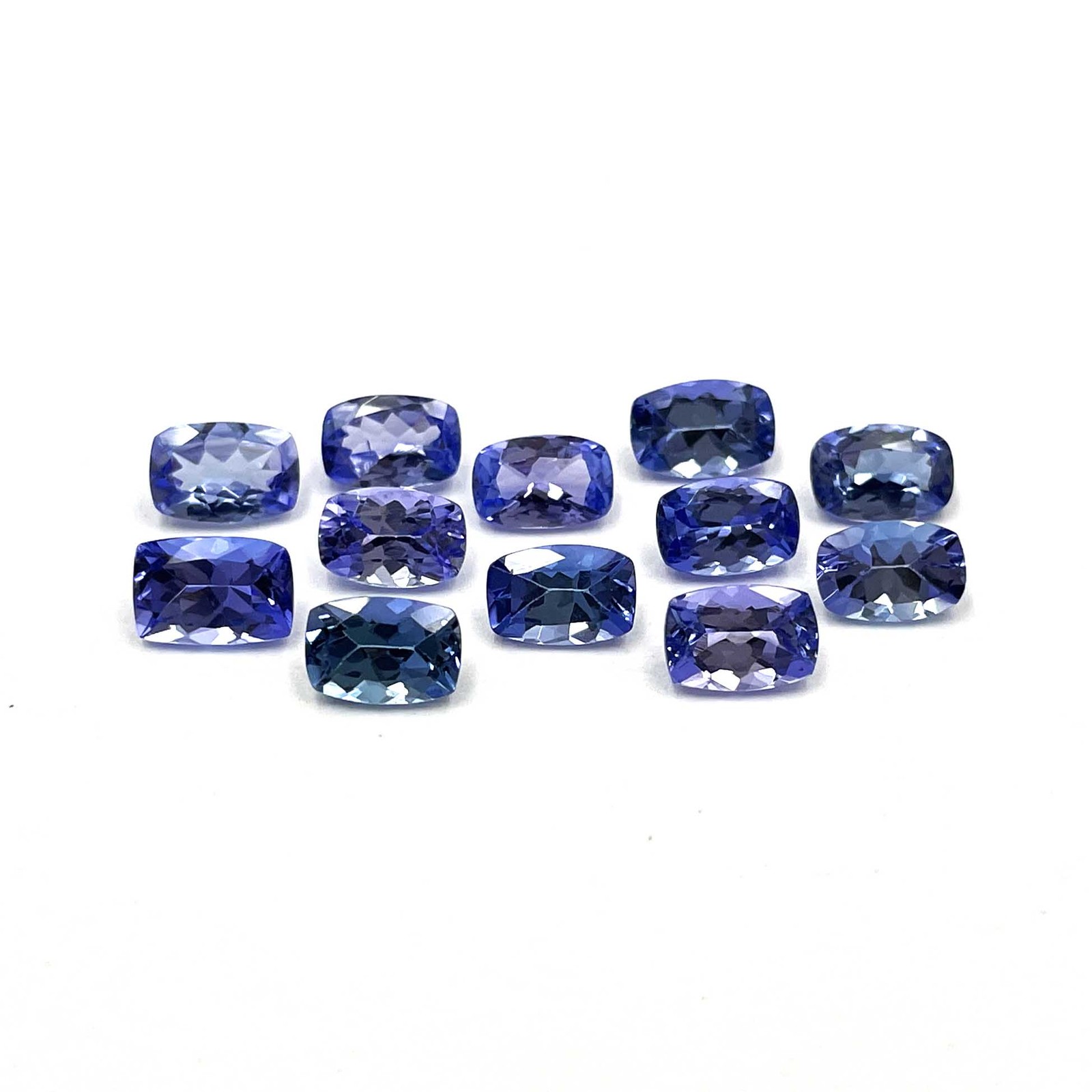Natural Tanzanite Cushion Cut Loose Gemstone Lot 10 Pcs 4*6 MM 5 CT