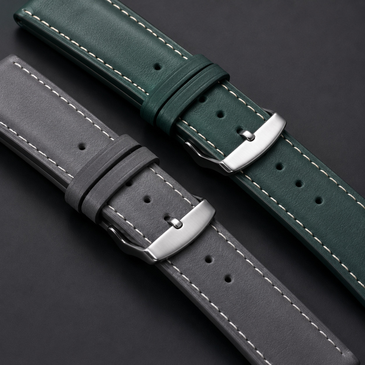 Genuine Calfskin Watch Band 18mm 20mm 22mm Quick Release Leather Strap