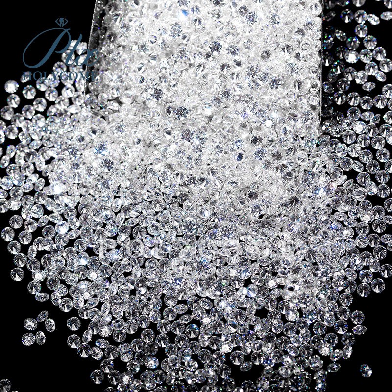 0.8~5.0mm White D Color VVS1 Round Cut Loose Moissanite Gemstone Jewelry Stones