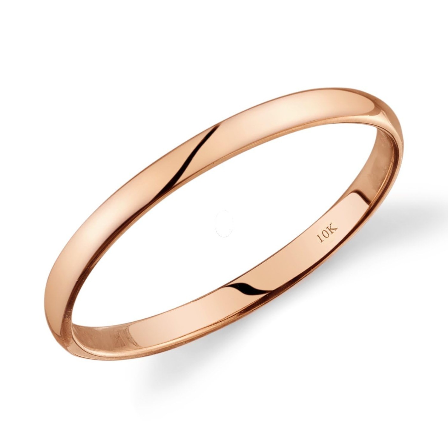 10k Light Comfort Fit Wedding Band 8 2mm Rose Gold