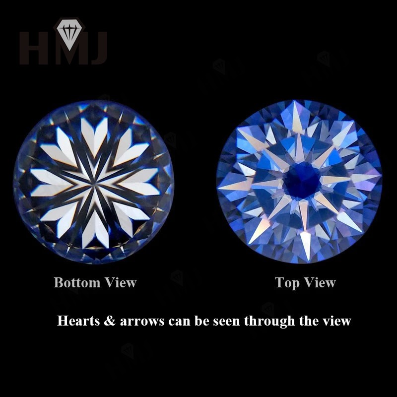 0.7~3MM Melee Round Moissanite Stone D White VVS Loose Gemstone For Earring Ring