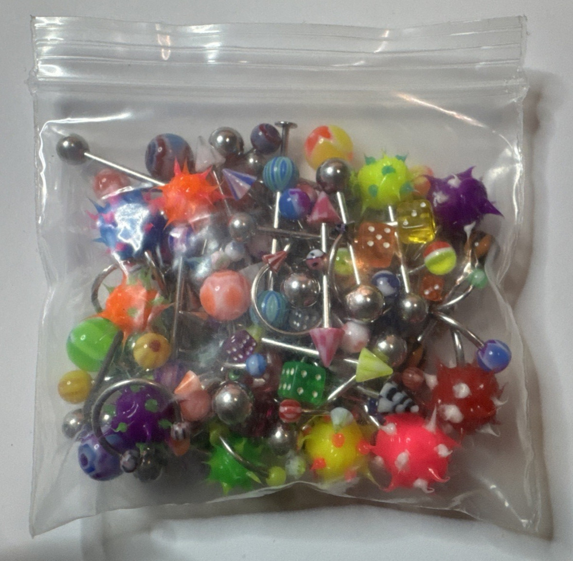 100+ Pieces of Body Piercing Jewelry – Belly/Tongue/Eyebrow/Tragus & Others!