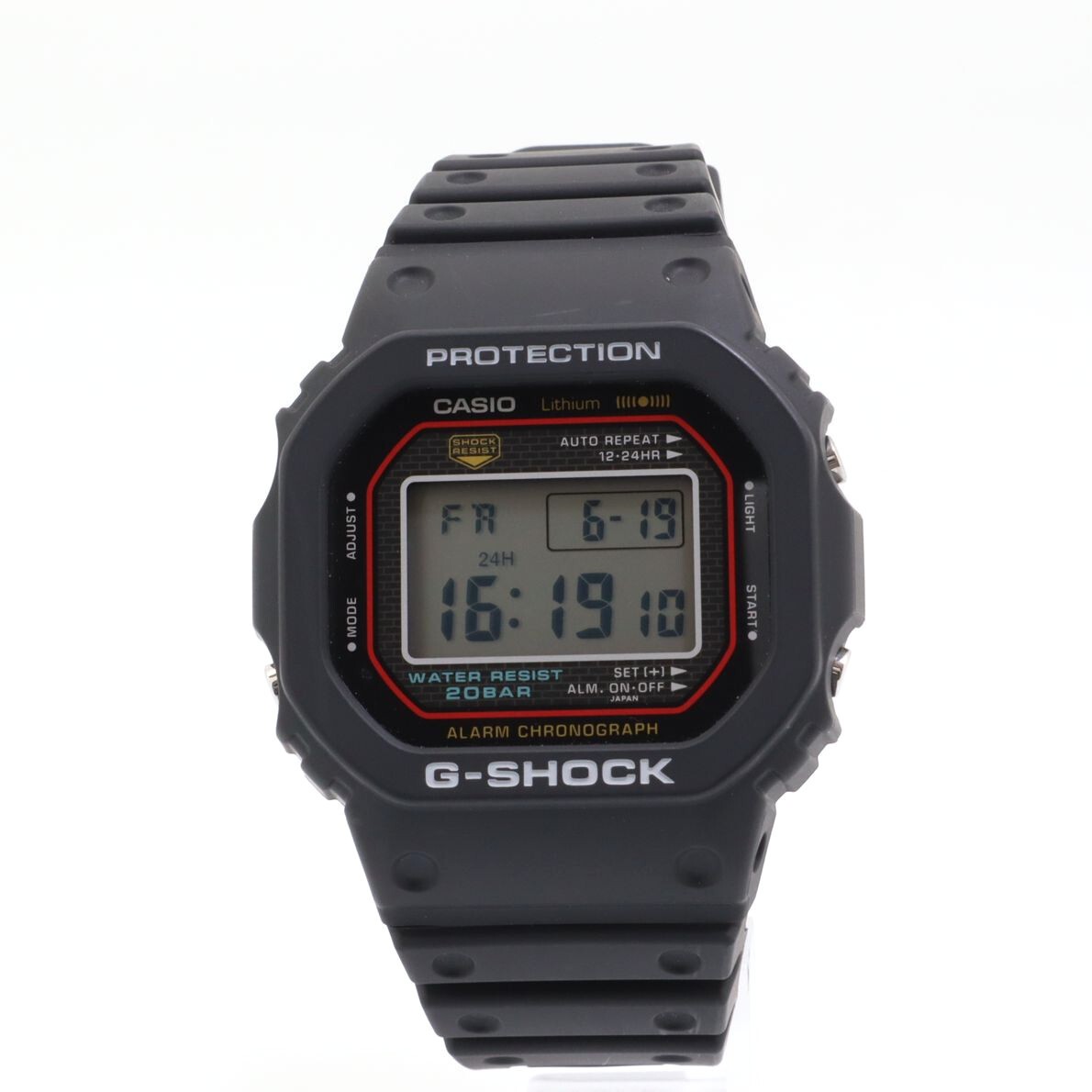 Very Good Condition Casio G-SHOCK Watch Reprint Model Quartz Black Red Men’s