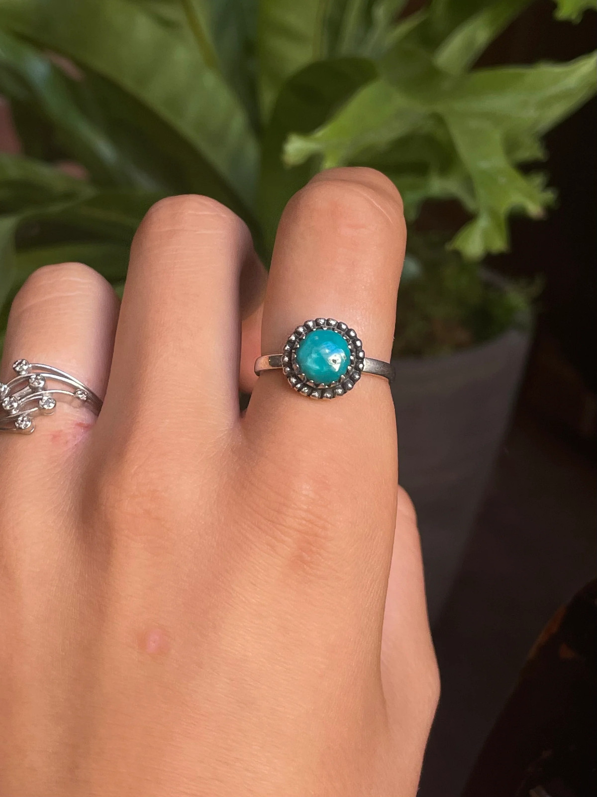 Kingman Turquoise Ring | Sterling Silver | Size 9 G364