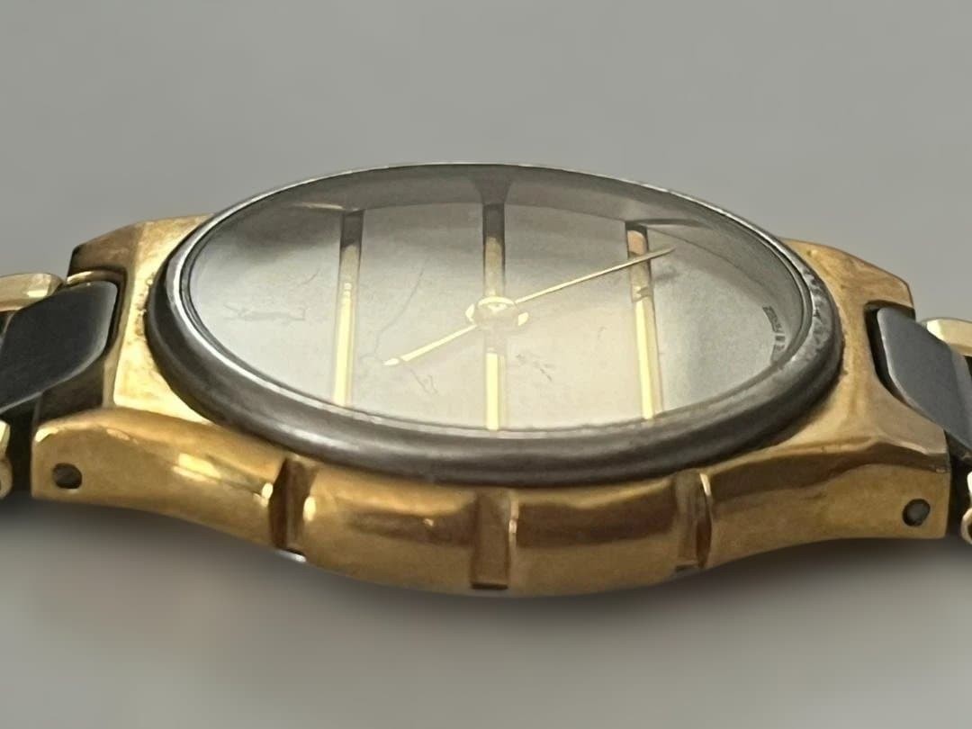 Yves Saint Laurent YSL Round Border Gold Ladies’ Watch