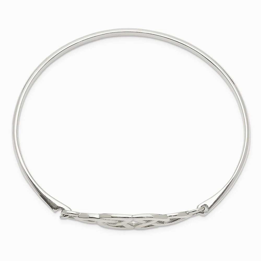 Sterling Silver Polished Celtic Bangle