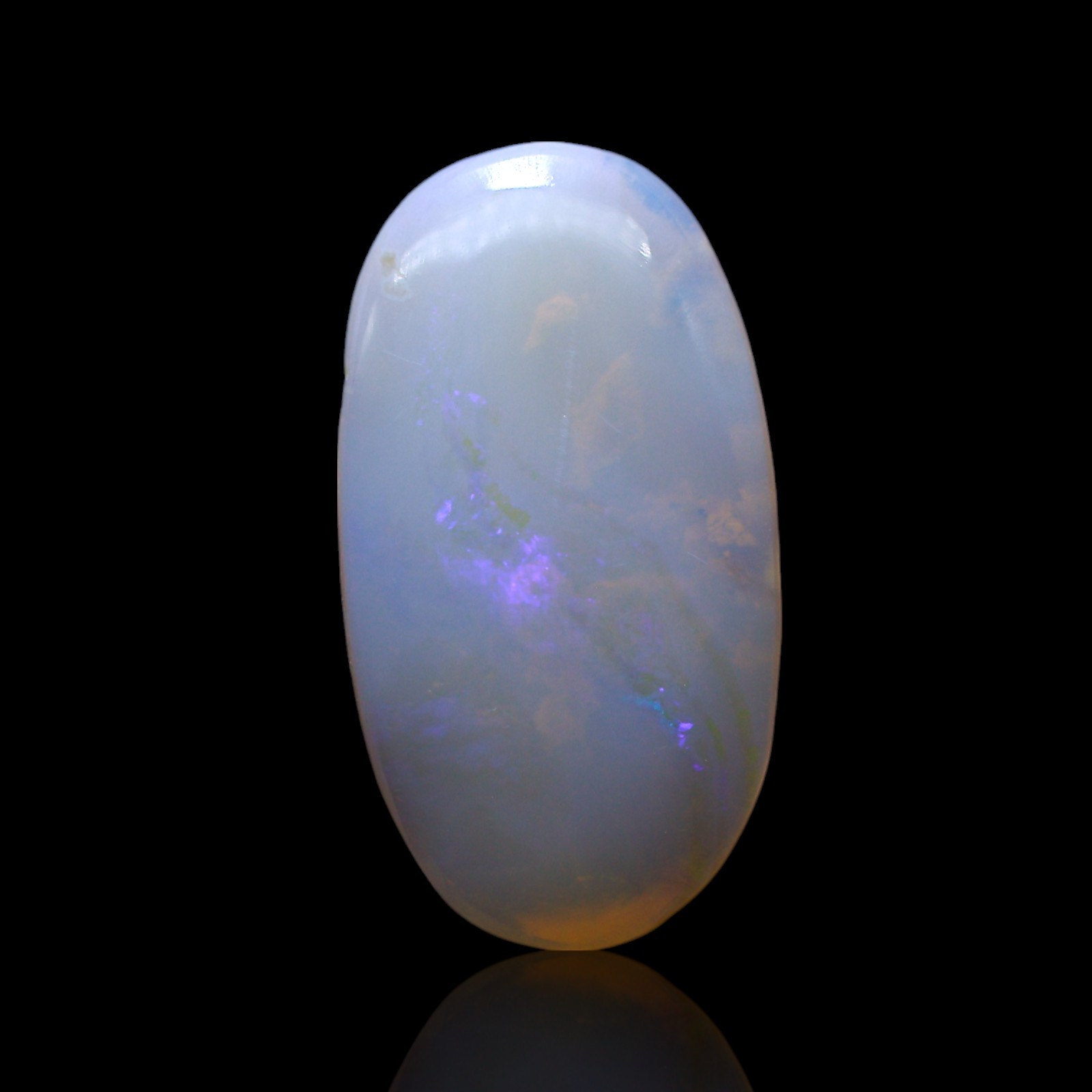 Natural Oval Fire Opal Cabochon Wire Wrap Gemstone Australia 3.00 Cts 17x9x3 mm
