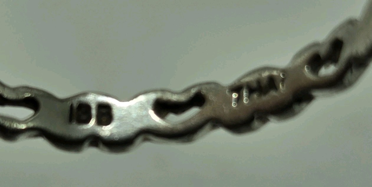 Sterling Silver 925 Alternating Open Closed Hearts Ring Size 8.5 Dainty Thailand